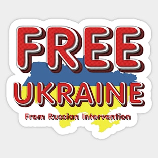 Free Ukraine Sticker